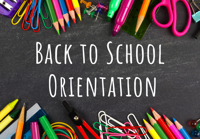 School orientation list for Marion County